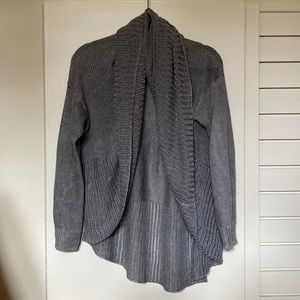 Linen open weave shawl